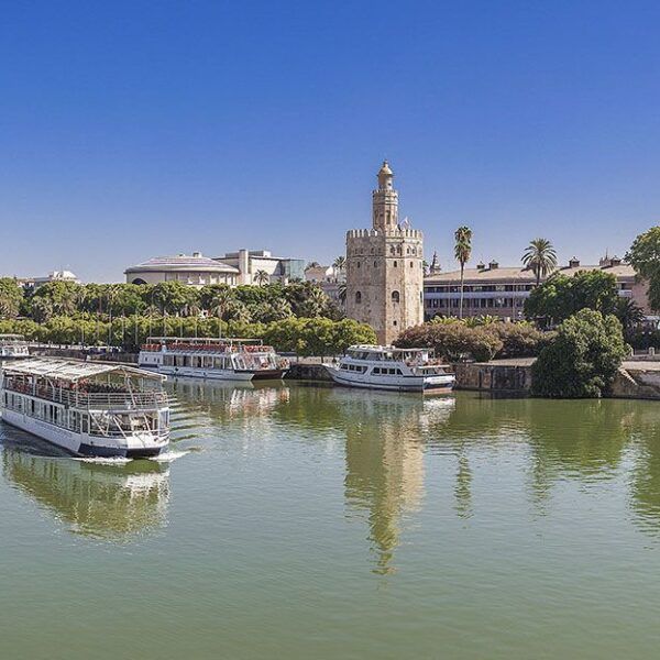 ¿Dónde parten los cruceros panorámicos en Sevilla?