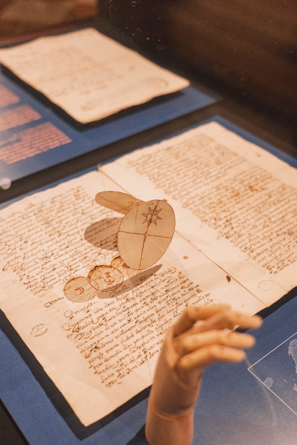 Historic interior of the Archive of the Indies in Seville